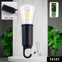 Solar & USB Rechargeable LED Hanging Camping Bulb Lantern Light (1 Pc) - dailyneed.life