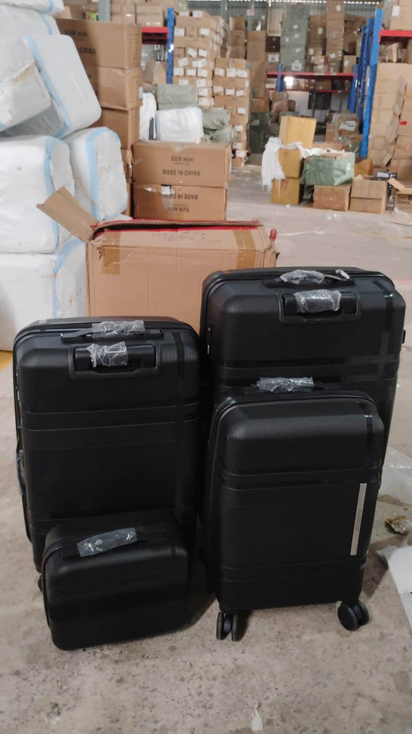 Mix Color Hard-Shell Luggage Trolley 4-Pc (set) - dailyneed.life
