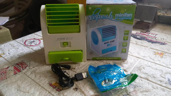 Portable Air Cooler-Rechargeable Personal with Duration Desk Cooling Fan USB/Battery Powered Desk PC Laptop Air Conditioner Cooler for Home, Bedroom, Travel, and Office - dailyneed.life