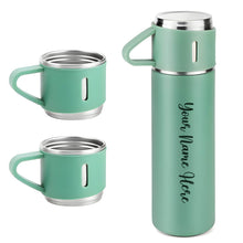Customized Stainless Steel Vacuum Flask Set with 3 Cups – 500ML | Personalized Name Bottle Gift Combo for Boyfriend, Girlfriend, Employee - dailyneed.life
