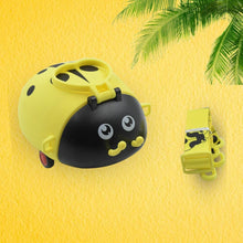 Cute Plastic Bug Shape Water Bottle with adjustable shoulder strap, 4 wheel & Straw, portable drinking cup Water Bottle For Kids | Water Bottle | Return Gift For Kids | Water Bottle With Straw | School Kinds Water Bottle (1 Pc) - dailyneed.life