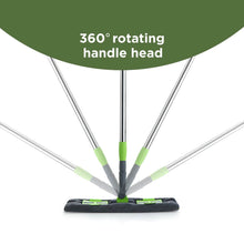 Multipurpose Wet and Dry Cleaning Microfiber Flat MOP Floor Cleaning Mop with , 360 Degree Rotating Head and Telescopic Handle Steel Rod Long Handle Dry Mops, Standard (1 Piece, Multi-Colour) - dailyneed.life