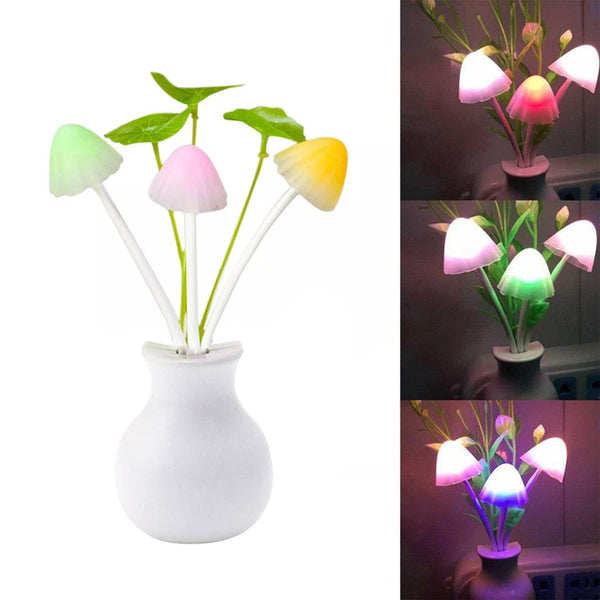 LED Dream Night Light, Auto ON / Off Sensor Mushroom Lamp (Multicolor) - dailyneed.life