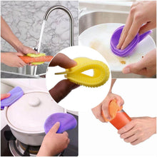 Silicone Dish Scrubber Sponge Mildew Free, Non Stick (Mix Color) - dailyneed.life