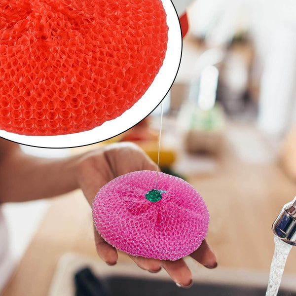 Plastic Scrubber Round Nylon Scrubbers (12Pcs Set) - dailyneed.life