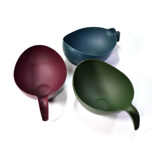 Plastic Rice Bowl / Food Strainer Thick Drain Basket with Handle for Rice, Vegetable & Fruit (set of 3pcs With Brown box) - dailyneed.life