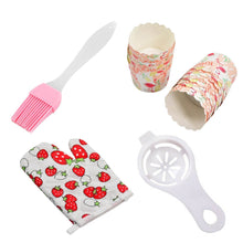 4pc kitchen tools 1pc spatula brush 1pc oven glove 1pc egg yolk separator and paper cup set of 25pcs - dailyneed.life