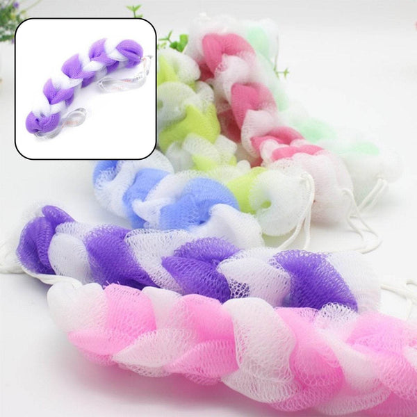 Hanging Bath Shower Long Loofah Sponge Pouf Body Scrubber (pack of 6) - dailyneed.life