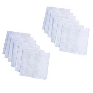 Men's King Size Formal Handkerchiefs for Office Use - Pack of 12 - dailyneed.life