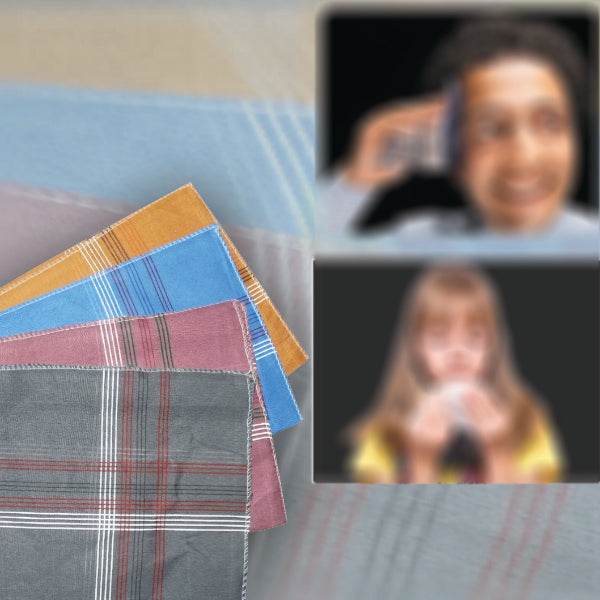 Men's King Size Formal Handkerchiefs for Office Use - Pack of 12 - dailyneed.life