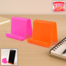 Durable Plastic Mobile Phone Stand with Angled Support (2 Pc / Mix Color) - dailyneed.life