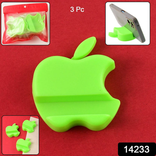 Apple-Shaped Plastic Mobile Phone Holder (3 Pc & mix color) - dailyneed.life