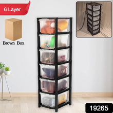 6-Layer Modular Plastic Drawer Storage Cabinet - dailyneed.life