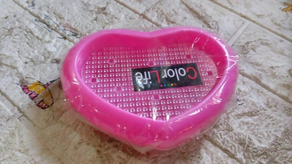 Bathroom Accessories Plastic Soap Case / Soap Dish / Soap Stand, Plastic Soap Case Soap Holder Soap Dish For Bathroom Kitchen Sink ,Sabudani (Oval / Heart Shape Soap case / 1 pc ) - dailyneed.life