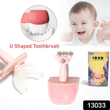 Kids U-Shaped Silicone Toothbrush – 360° Cleaning for Ages 2-6 (1 Pc) - dailyneed.life