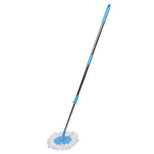 Heavy Duty Microfiber Spin Mop with Plastic Bucket & Rotating Steel Pole Head - dailyneed.life
