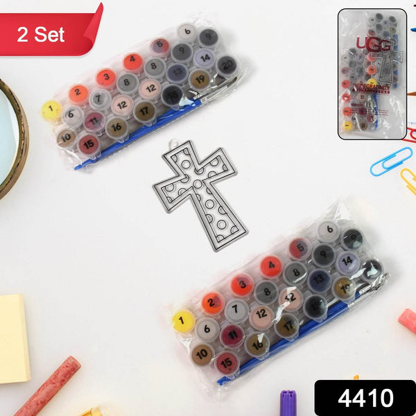 Paint by Number Kits 2 Set 20 Number Color, 6 paint brushes (2 Set) - dailyneed.life