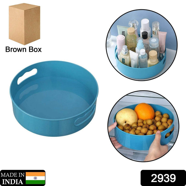 360° Rotating Kitchen Organizer Trolley for Storage - Turntable Tray with Brown Box - dailyneed.life