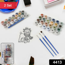 Paint by Number Kits 2 Set 21 Number Color, 6 paint brushes (2 Set) - dailyneed.life