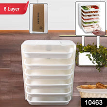 Plastic 6 Layer Wall-Mounted Food Organizer Rack (1 Set) - dailyneed.life