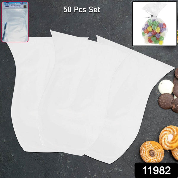 Clear Cookie Bags, Gift Bag Clear Flat Treat Bags (50 Pc Set) - dailyneed.life