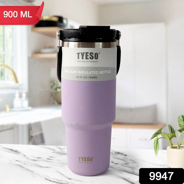 Stainless Steel Vacuum Insulated Coffee Cups Travel Mug With Straw (900 ML Approx / 1 Pc) - dailyneed.life