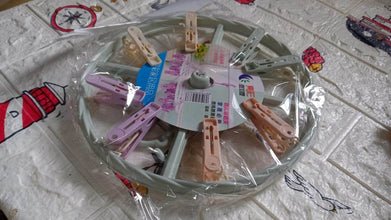 Clothespin Rack Laundry Drying Rack, Clothes Hangers with 8 Clips, Clip Hanger Drip Hanger for Drying Underwear, Baby Clothes, Socks, Bras, Towel, Cloth Diapers, Gloves - dailyneed.life