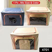 Zippered Closet Storage Box with Lid, With Window (Mix Design & Size / 1 Pc) - dailyneed.life