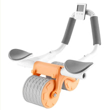 Automatic Rebound Abdominal Wheel, Ab Roller Wheel with Timer Elbow Support for Beginners, Exercise Double Wheel with Knee Mat Holder for Body Fitness Strength Training Home Gym - dailyneed.life
