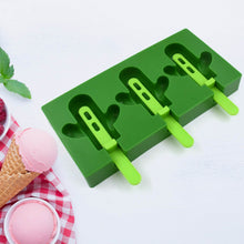 Ice Cream Mould sicle Mold, Cactus Shape Ice Molds Homemade sicle for DIY Ice sicle, 3-Cavity Summer Food Kitchen Tools (1 Pc) - dailyneed.life