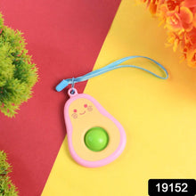 Cute Avocado-Shaped Mini Push Pop Keychain Toy with Strap (1 Pc) - dailyneed.life