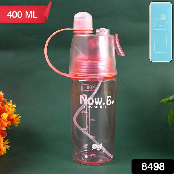Plastic 2 In 1 Mist Spray Water Bottle (Multicolor / 400 ML / 1 Pc) - dailyneed.life