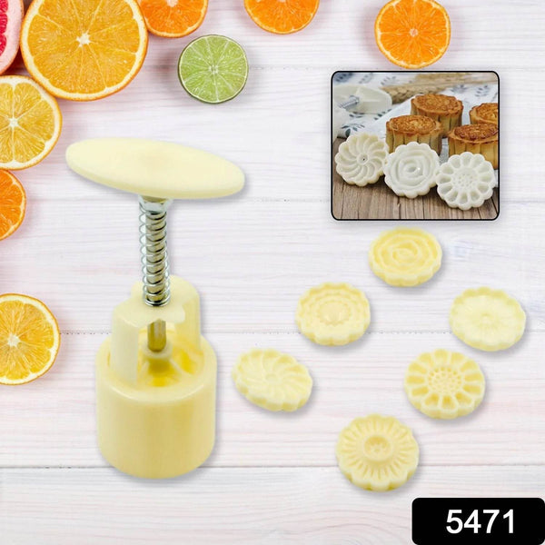 Mooncake Mold with 6 Stamps (1 Set) - dailyneed.life