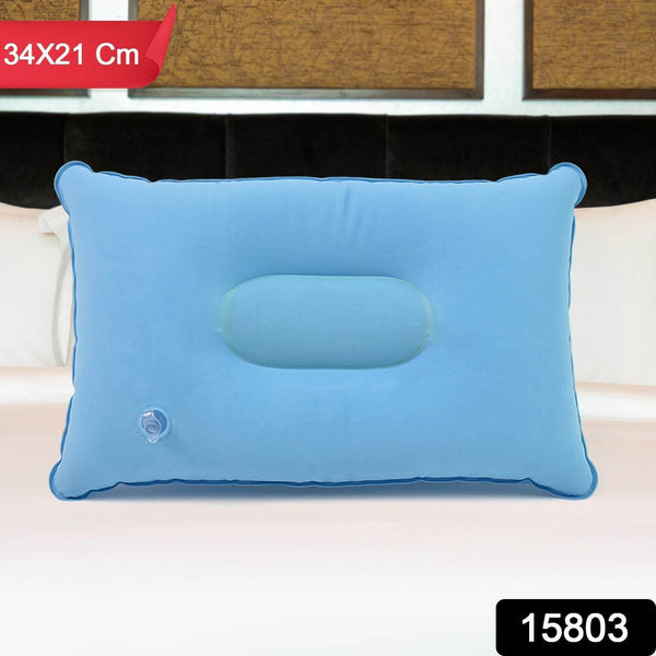 Comfortable Inflating Travel Pillow (34×21 Cm / 1 Pc / Mix Color) - dailyneed.life