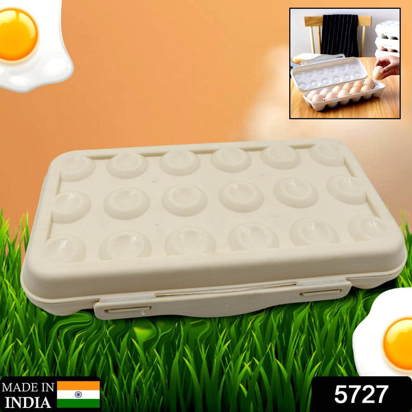 18 Grid Egg Holder Storage, Shock-Proof Egg Container with Buckle, Egg Carrier, Egg Tray, Egg Shelter, Effective Full Seal, Egg House use for Fridge, Camping, Kitchen - dailyneed.life