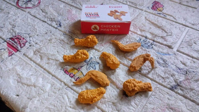 Cute Chicken Wing & Leg Erasers for Kids & Students (8 Pc Set) - dailyneed.life