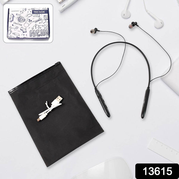 Bluetooth Wireless Neckband Earphones, 40H Playtime, IPX Water-Resistant, High Bass - dailyneed.life