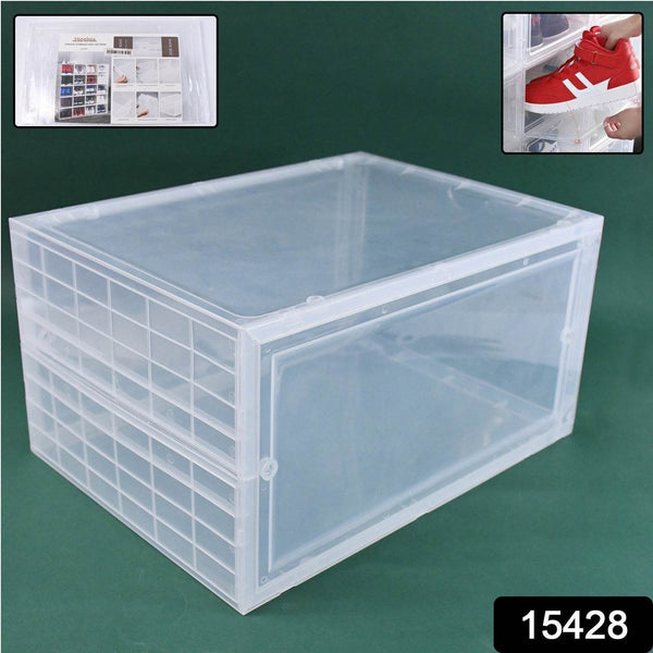 Shoe Storage Box, Shoe Box Clear Plastic Stackable (1 Pc) - dailyneed.life