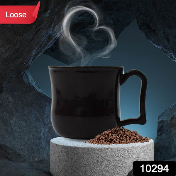 Premium Plastic Coffee / Tea Cups / Mug with Handle(1 Pc / Loose / Black) - dailyneed.life