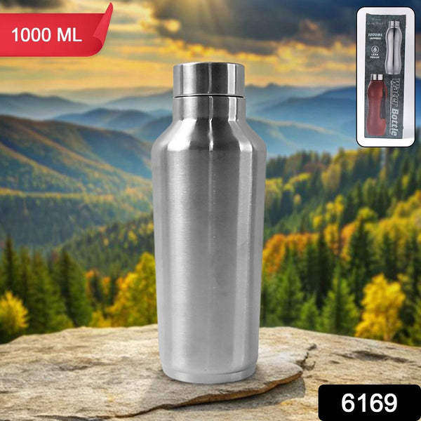 Stainless Steel Water Bottle (1000ML / 1 Pc / Steel) - dailyneed.life