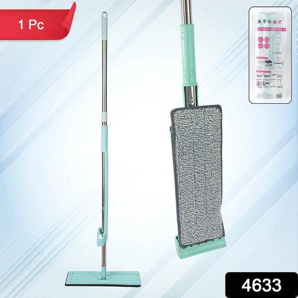 360Degree Rotation Flat Mop Floor Cleaning Microfiber Squeeze Mop Floor Clean. - dailyneed.life