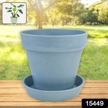 Heavy Plastic Flower pots With Tray (1 Pc) - dailyneed.life