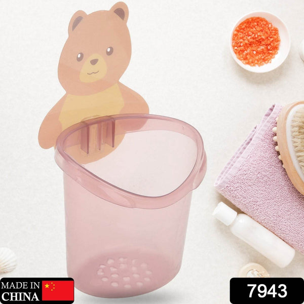 Multipurpose Teddy Bear Wall Toothbrush Holder – Waterproof & Self-Adhesive - dailyneed.life