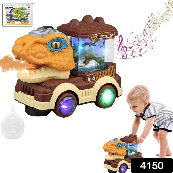 Dinosaur Car Toy with Humidifier Sound and Light (1 Pc) - dailyneed.life