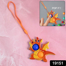 2-Bubble Dragon-Shaped Push Pop Fidget Toy with Strap (1 Pc) - dailyneed.life