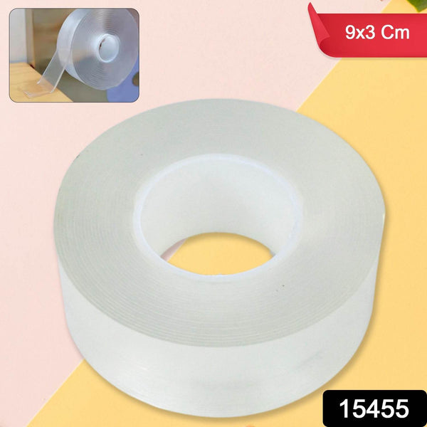 Sticky Double Sided Tape Washable Adhesive Tape Reusable (9×3 Cm / 1 Pc) - dailyneed.life
