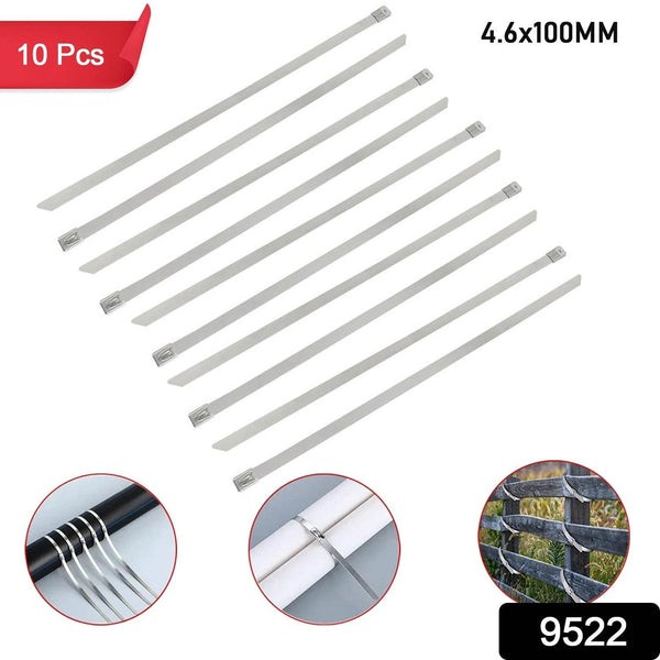 Stainless Steel Cable TIE (4.6x100MM / 10 pcs Set) - dailyneed.life