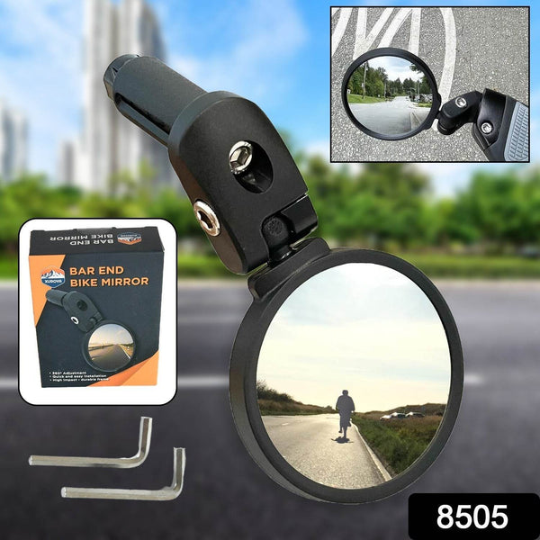Bar End Bike Mirror: 360° Rotatable & Foldable (1 Pc) - dailyneed.life
