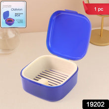 Blue Oblivion Multi-Purpose Storage Box with Lid, DENTURE CASE (1 Pc) - dailyneed.life