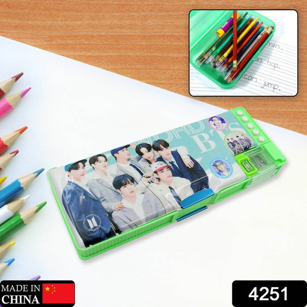 Multipurpose Compass Box (2 Compartments): Cartoon Pencil Case for Kids - dailyneed.life